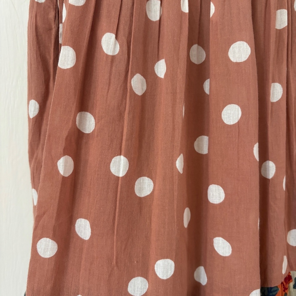 ROLLER RABBIT Rosetone Polka Dot Floral Tiered DAKOTA Maxi Dress NEW Size Small - Picture 6 of 16